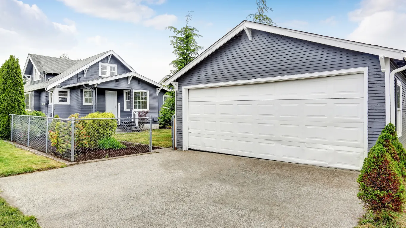 Garage before ADU conversion in Dallas Texas