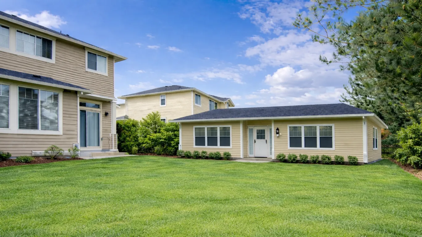 Completed backyard ADU construction in Dallas Texas